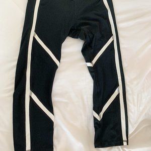 RBX Women's Black and White Cropped Leggings